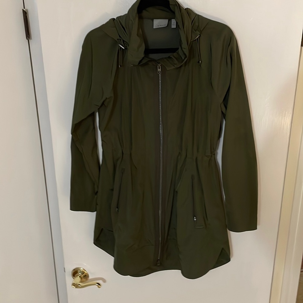 athlete XS Green Nylon Raincoat